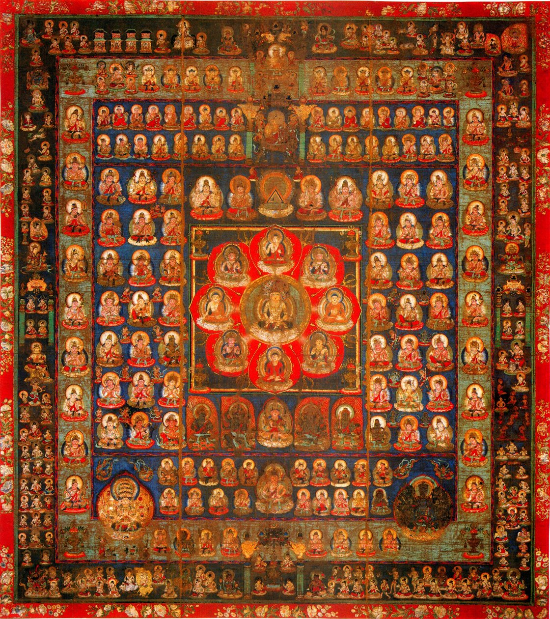 Garbhadhatu Mandala, 8ème-9ème siècle - Unbekannt