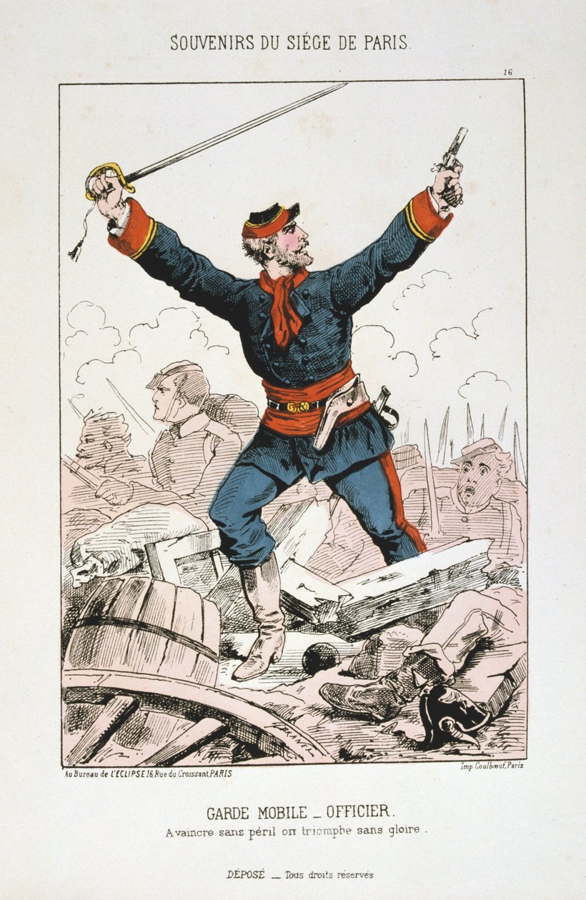 Garde Mobile - Officier, Siège de Paris, 1870-1871 - Unbekannt