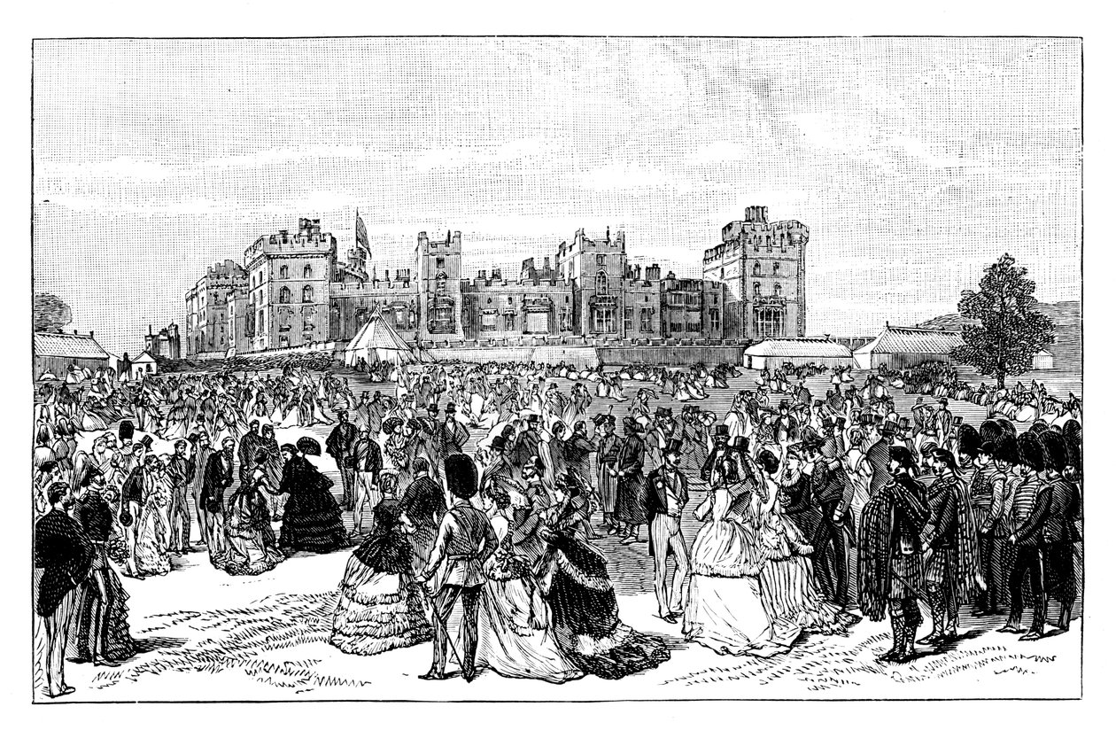 Fête de jardin au château de Windsor, 19ème siècle - Unbekannt