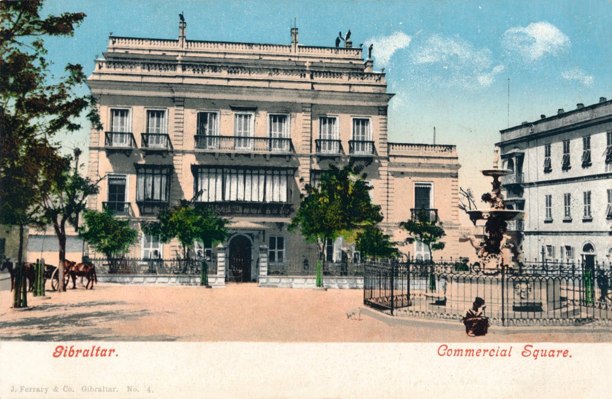 Gibraltar - Place Commerciale, vers 1900 - Unbekannt