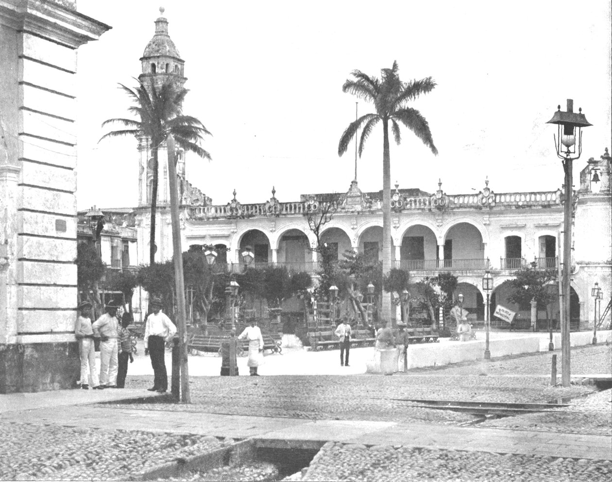 Palais des gouverneurs, Vera Cruz, Mexique, vers 1900 - Unbekannt