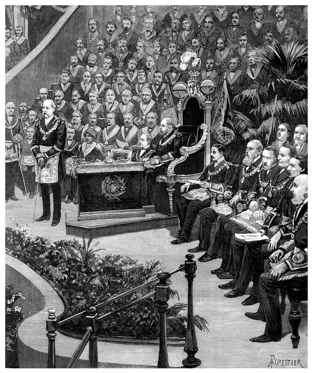 Grand rassemblement maçonnique, 1887 - Unbekannt