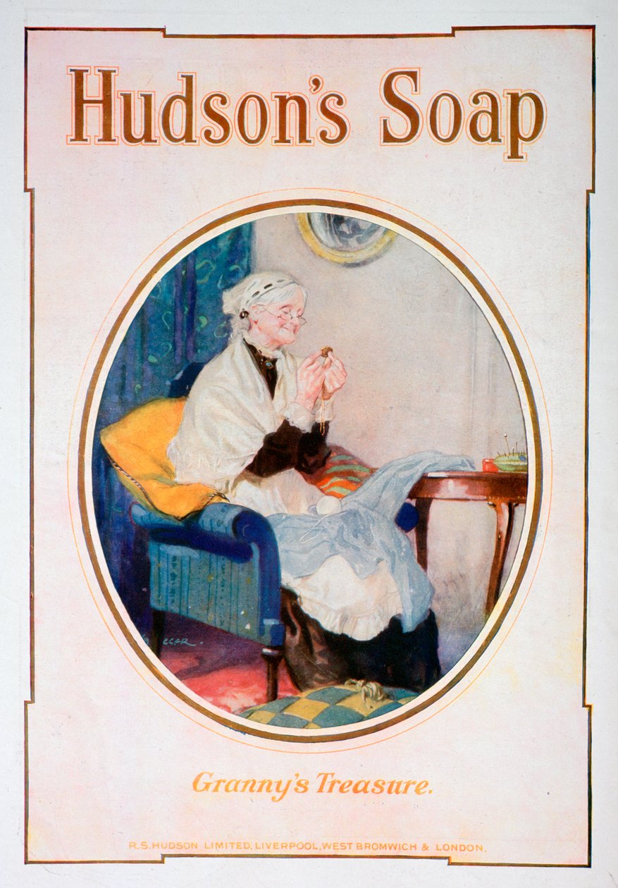 Le trésor de grand-mère, publicité pour le savon Hudson, 1918 - Unbekannt
