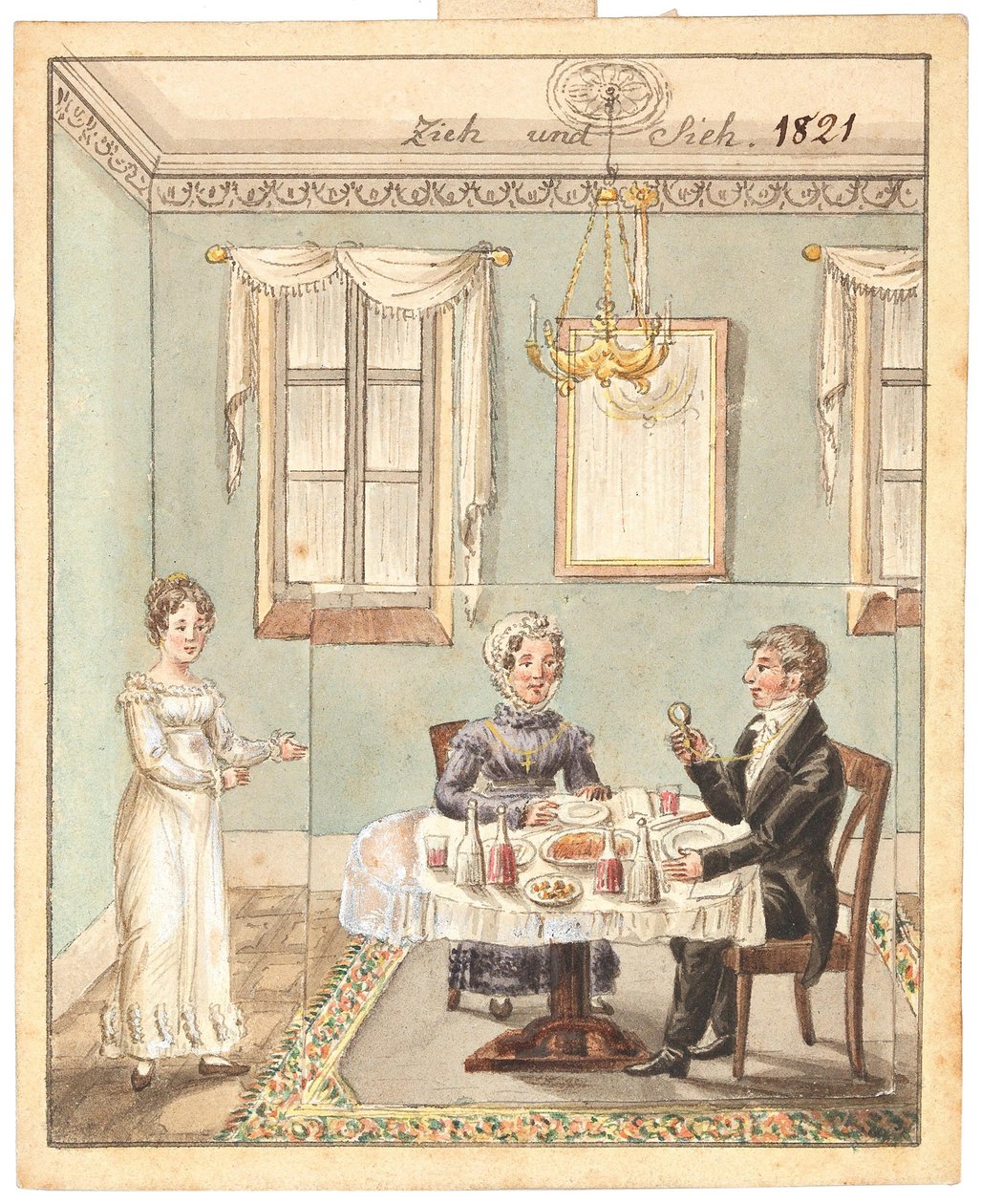 Carte de vœux, 1821 - Unbekannt