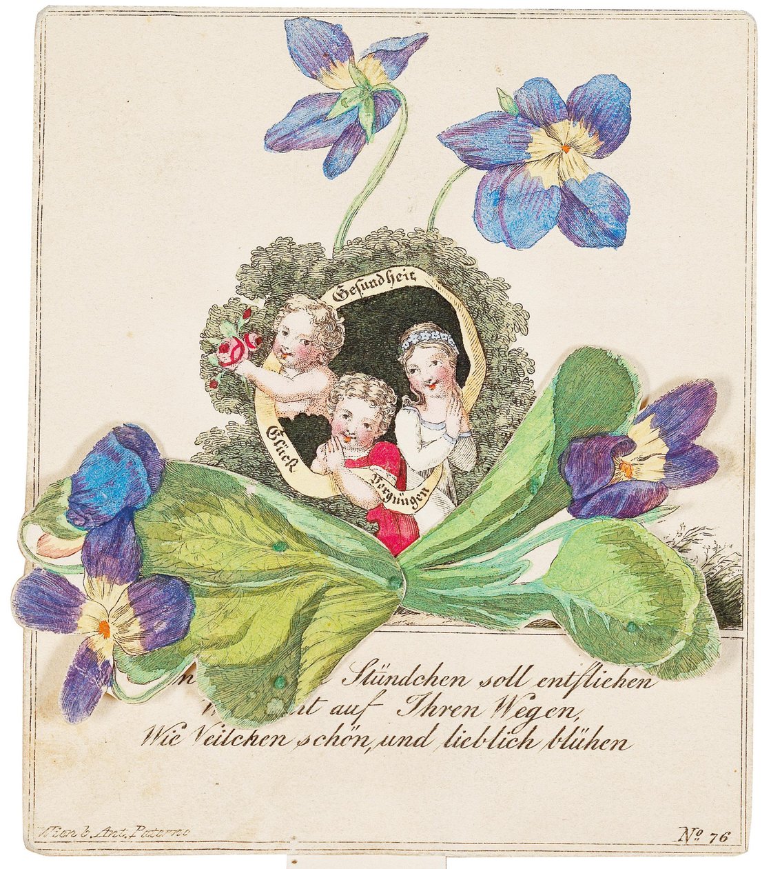 Carte de vœux, vers 1820 - Unbekannt