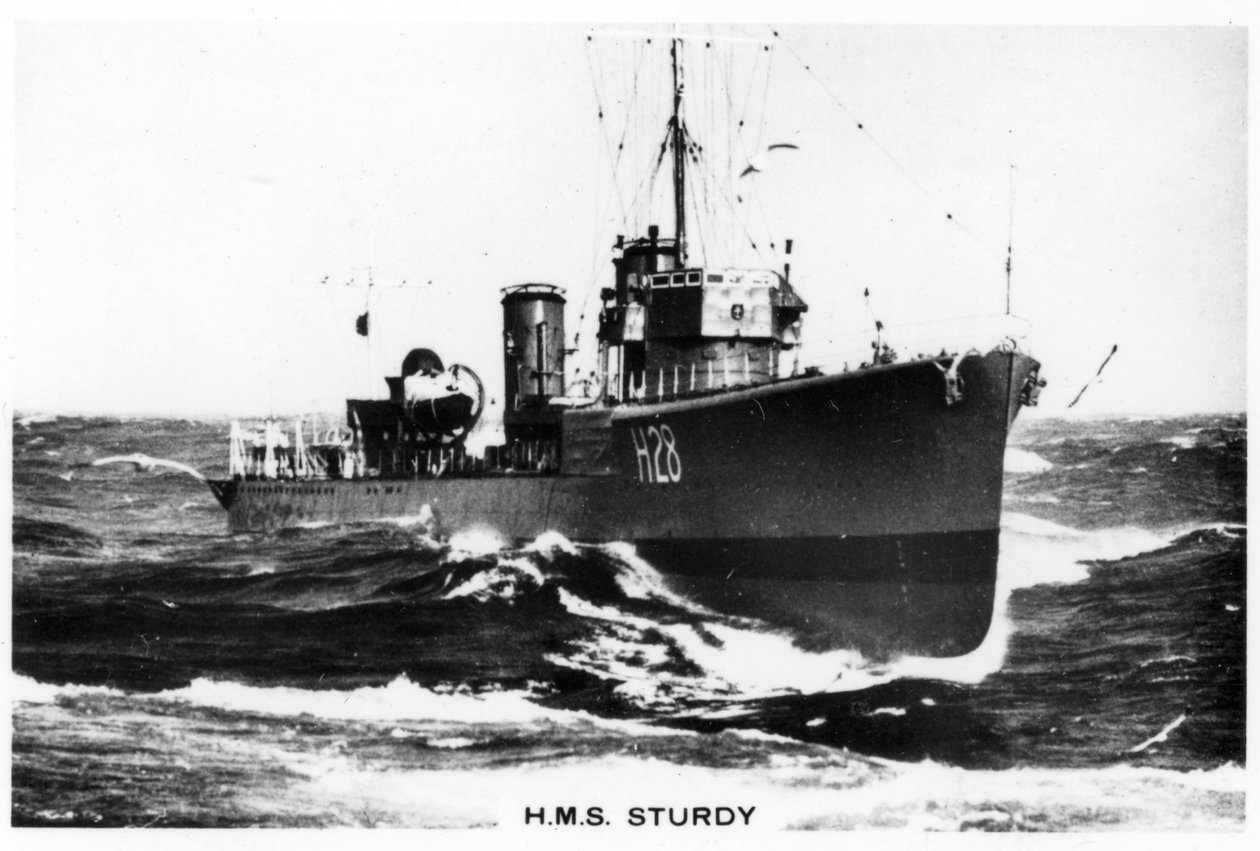 HMS Sturdy, destroyer de classe S, 1937 - Unbekannt