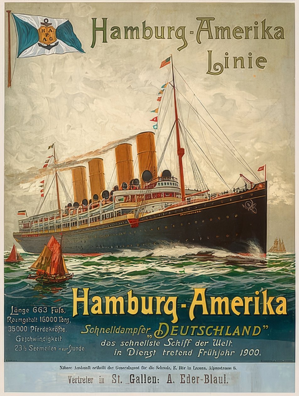 Ligne Hambourg-Amérique. Allemagne, Hambourg, 1899 - Unbekannt