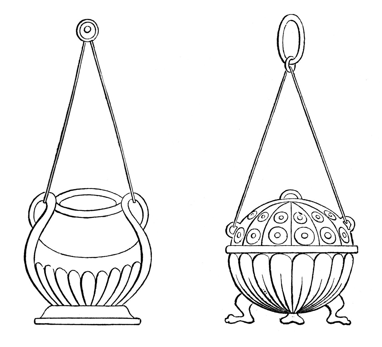 Lampes suspendues, 9ème siècle, 1870 - Unbekannt
