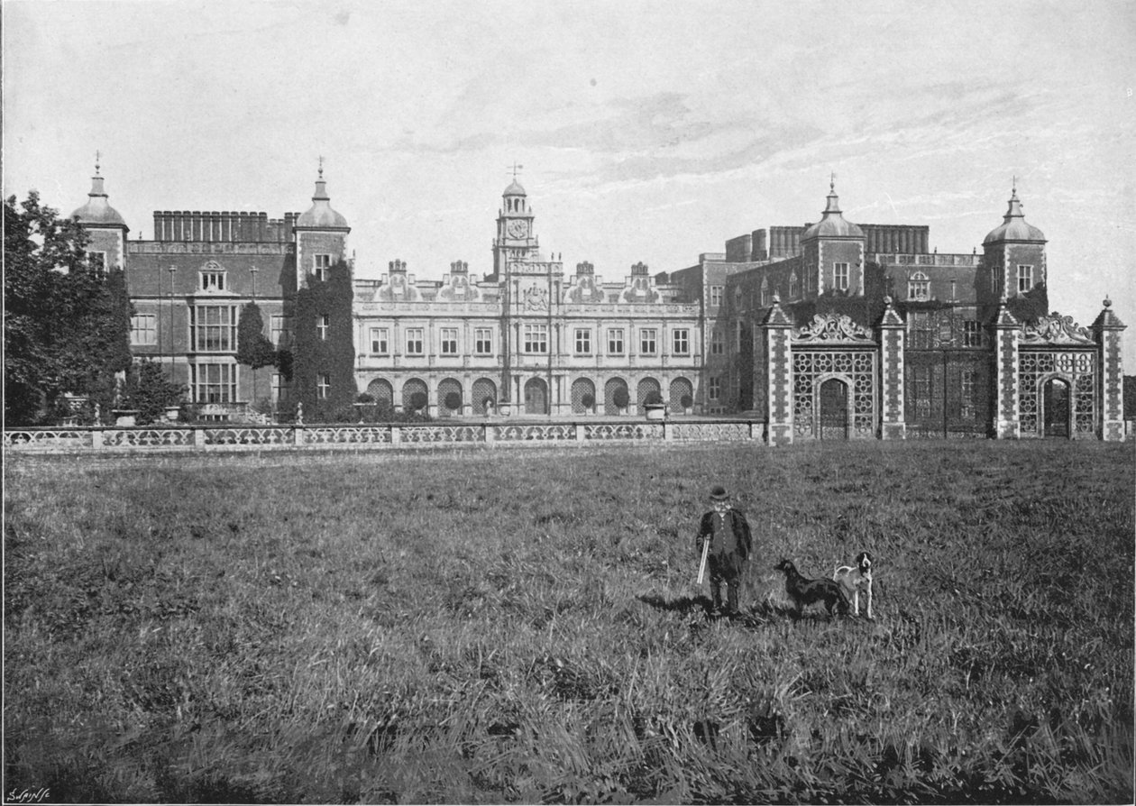 Hatfield House, façade sud, vers 1896 - Unbekannt
