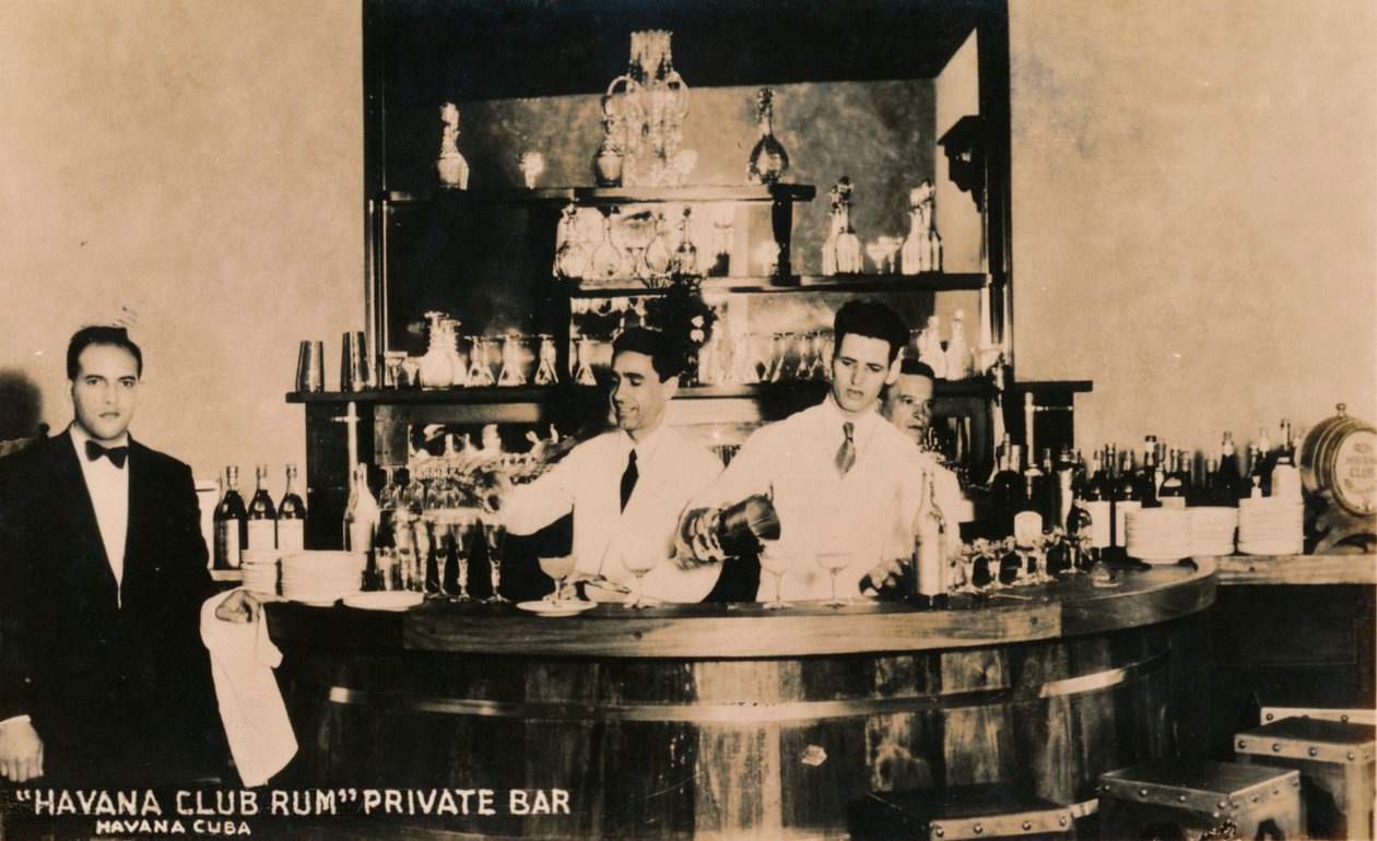 Rhum Havana Club, bar privé, La Havane, Cuba, vers 1900 - Unbekannt