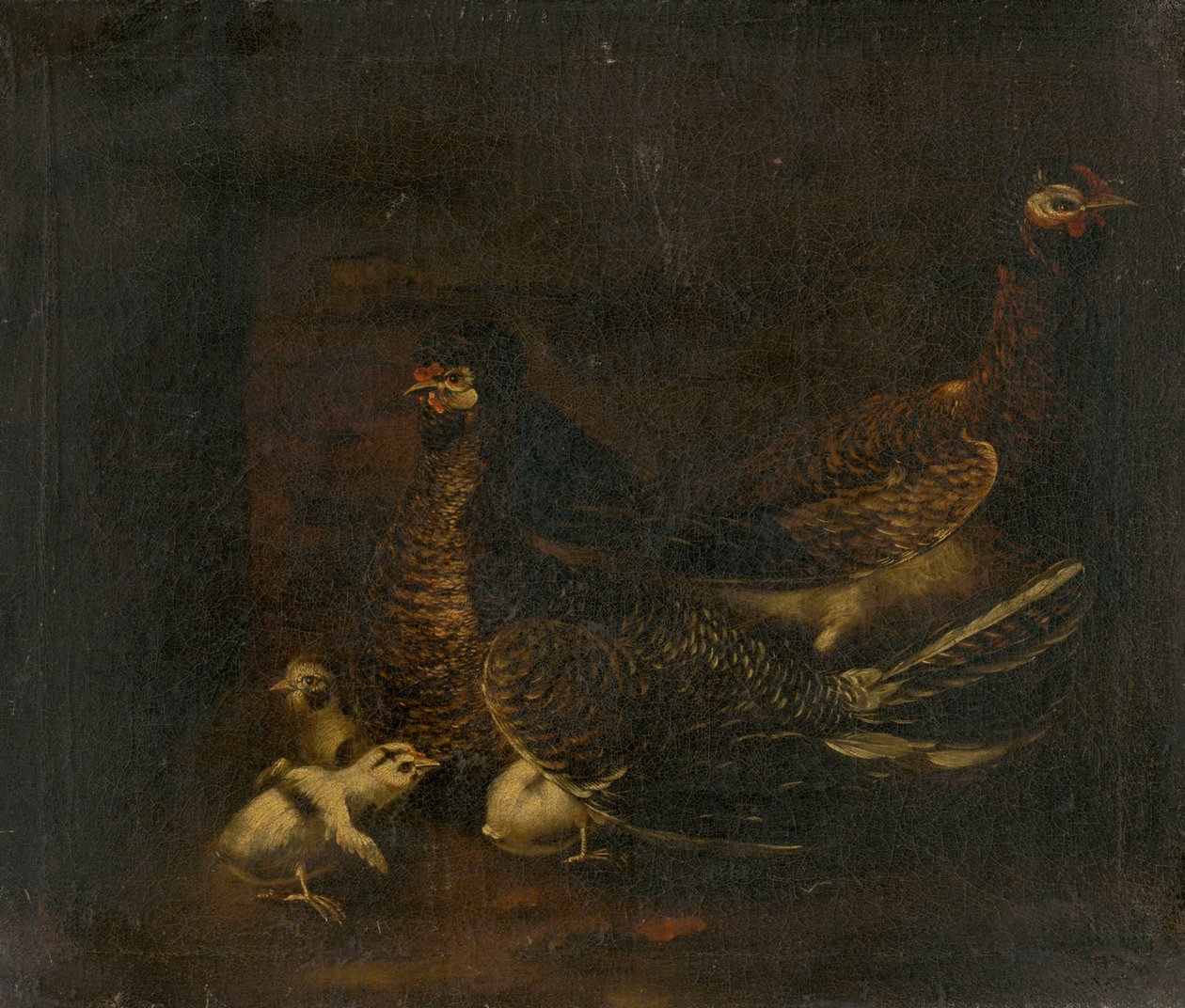 Poule avec poussin - Unbekannt