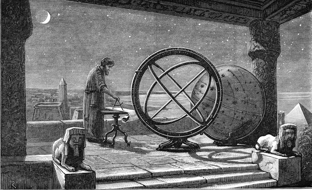 Hipparque, astronome grec ancien, 2e siècle av. J.-C., vers 1880 - Unbekannt