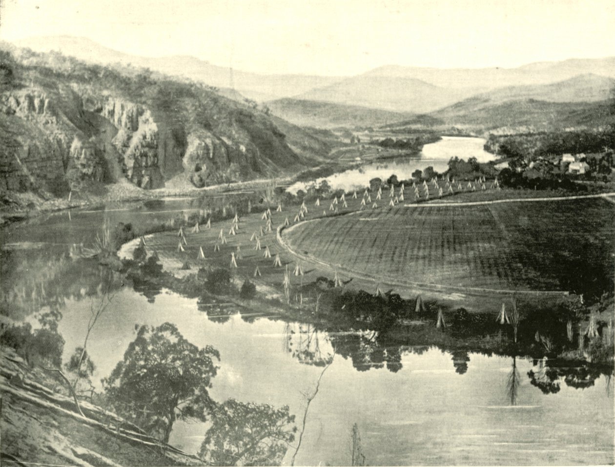 Jardins de houblon en Tasmanie, 1901 - Unbekannt