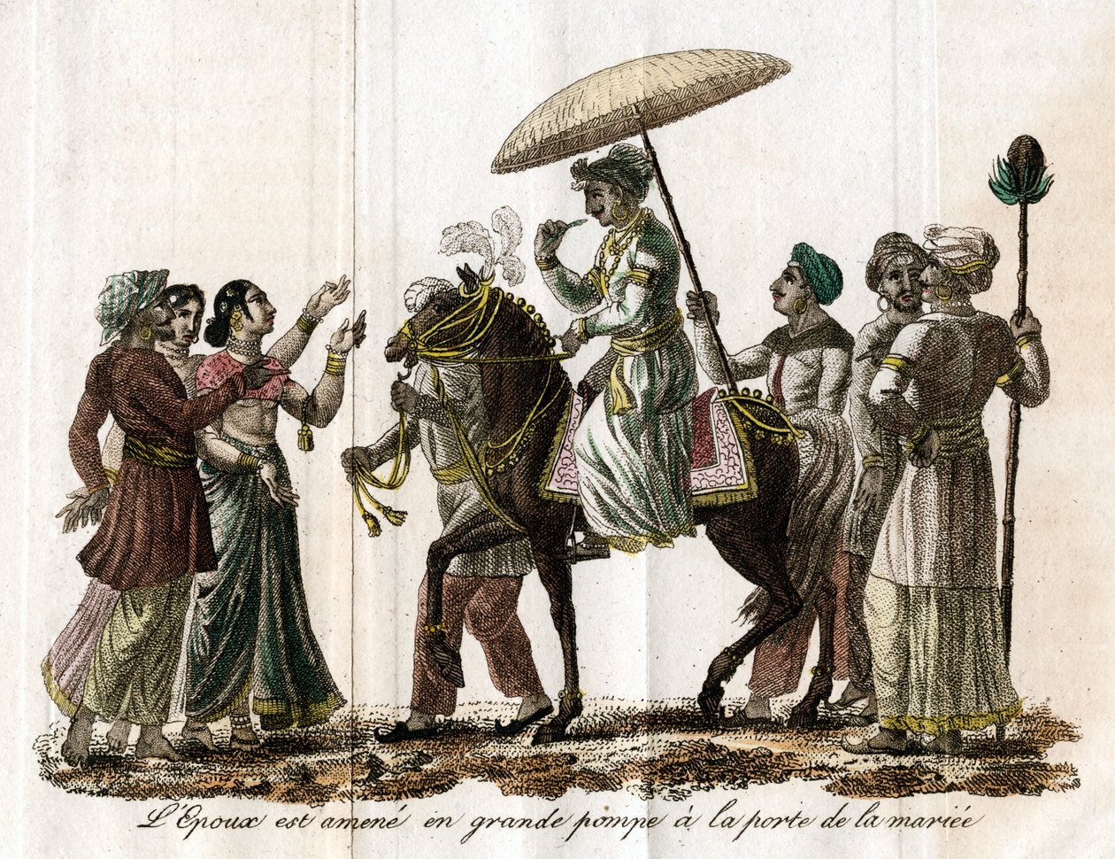 Procession de mariage indien, 19e siècle - Unbekannt