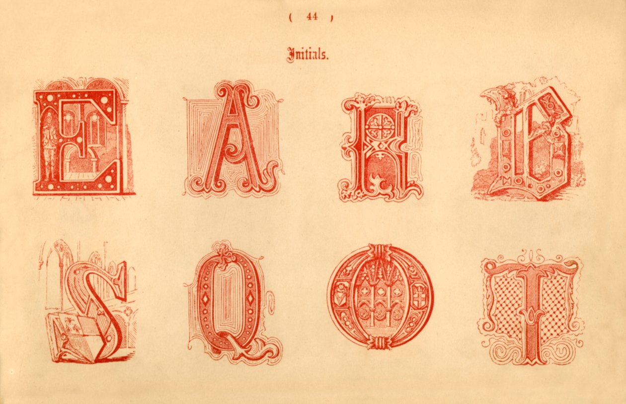 Initiales, 1862 - Unbekannt