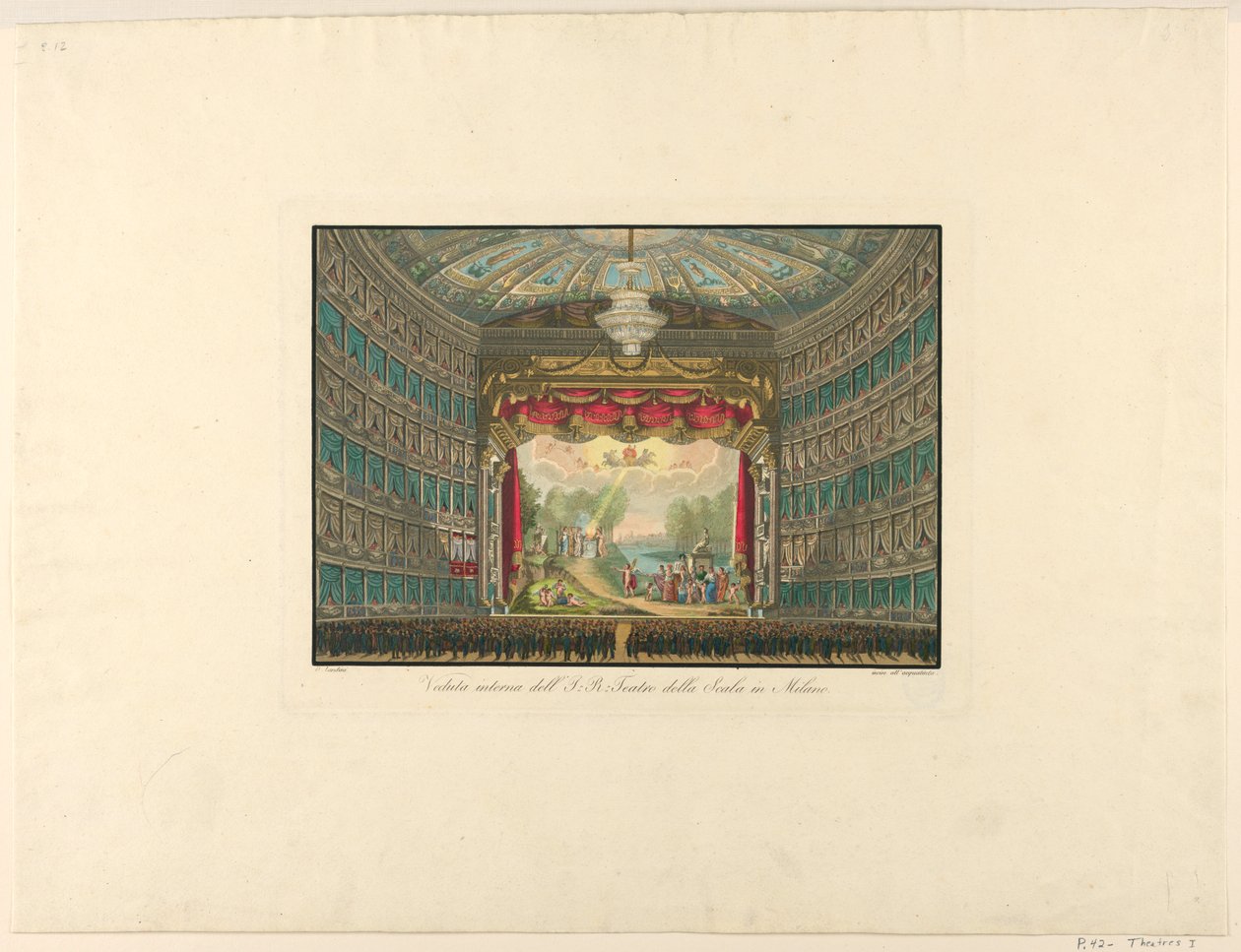 Vue intérieure, Théâtre de la Scala, Milan - Unbekannt