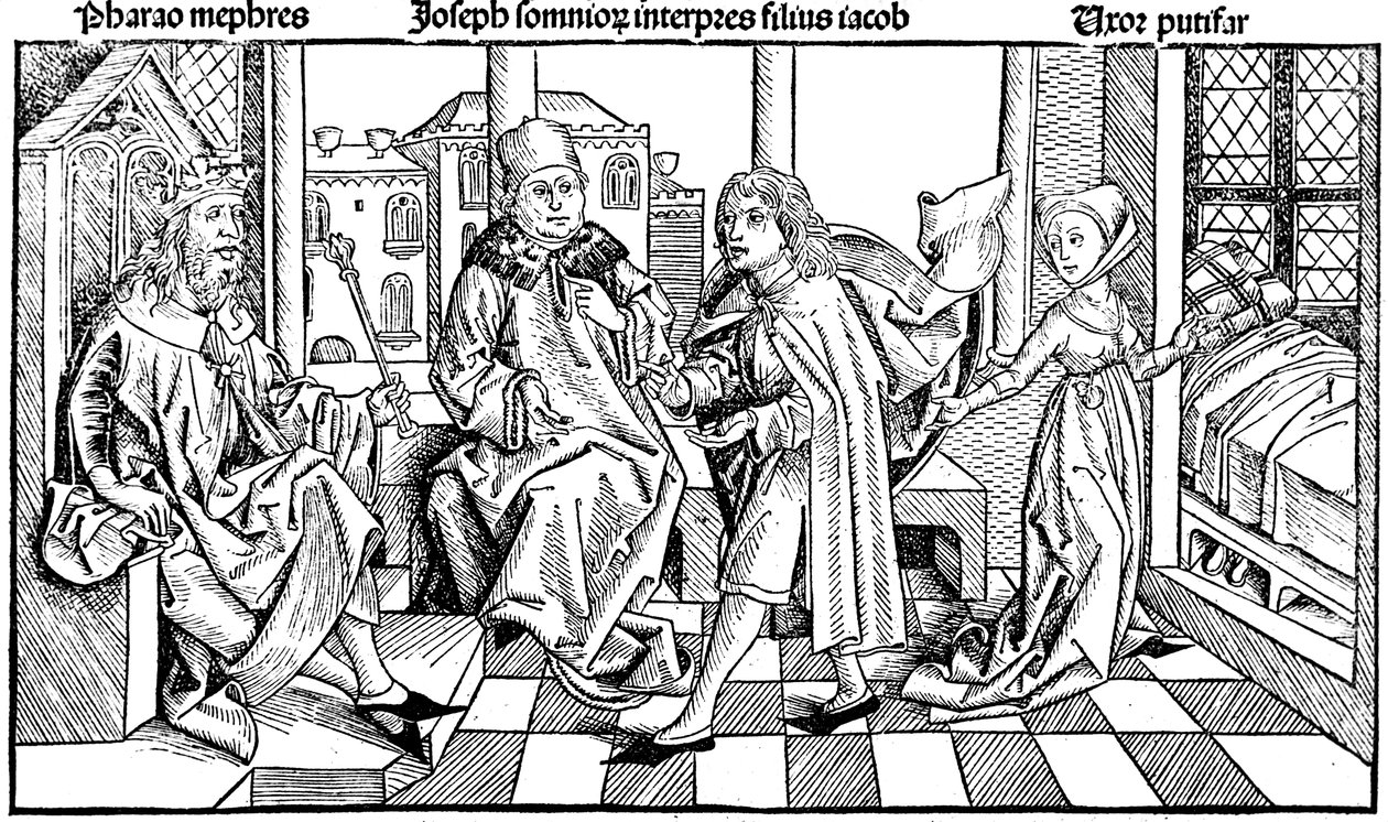 Joseph interprétant le rêve de Pharaon, 1493 - Unbekannt
