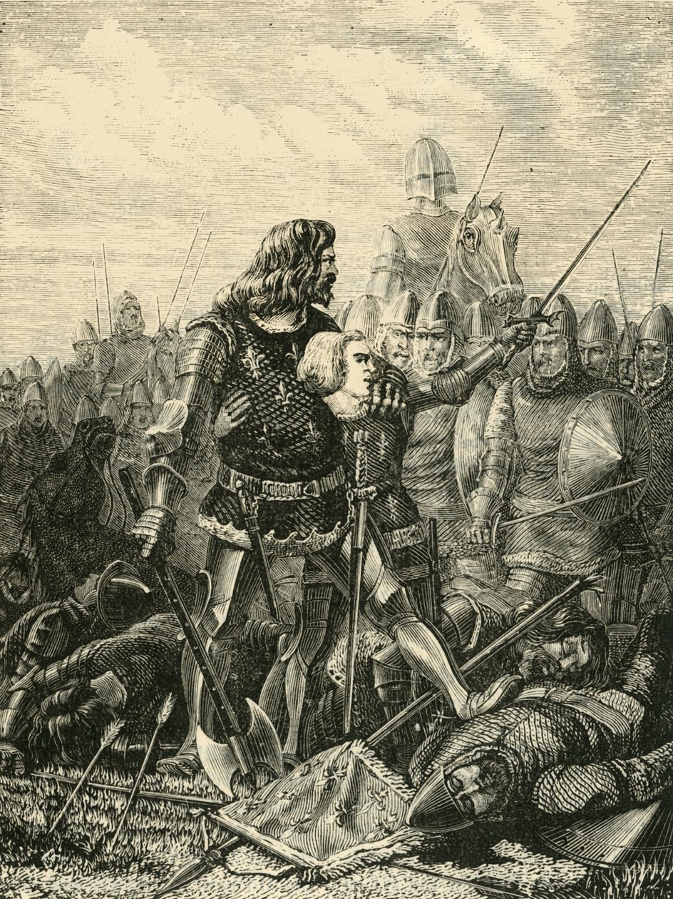 Le roi Jean à Poitiers, 1356, 1890 - Unbekannt