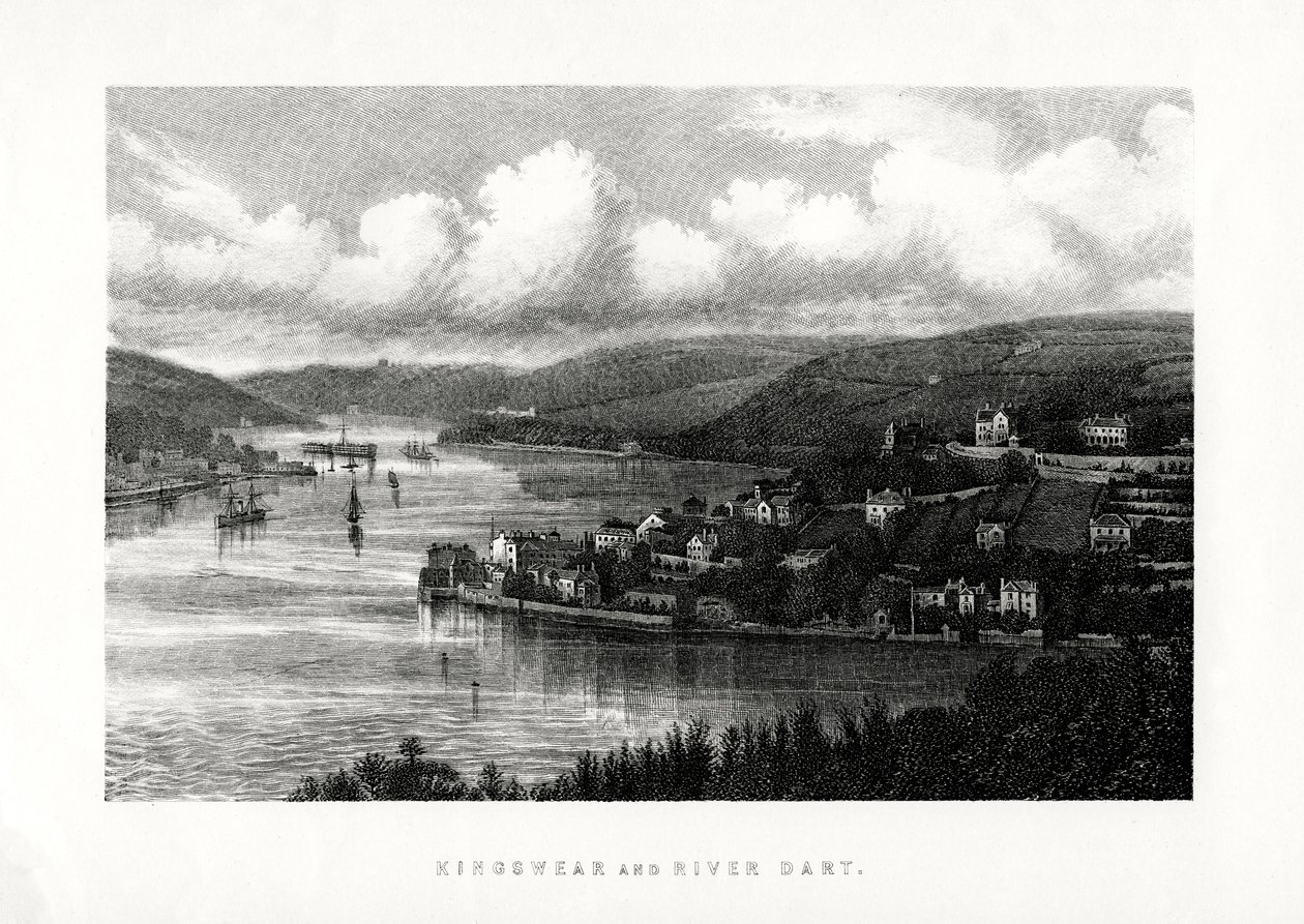 Kingswear et la rivière Dart, South Devon, 1896 - Unbekannt