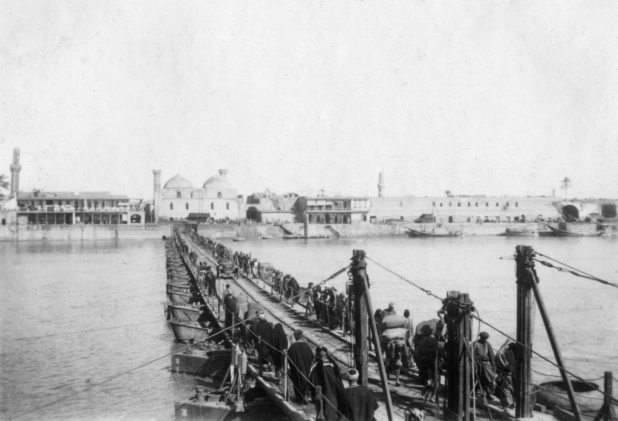 Pont de bateaux de Kotah, Bagdad, Irak - Unbekannt