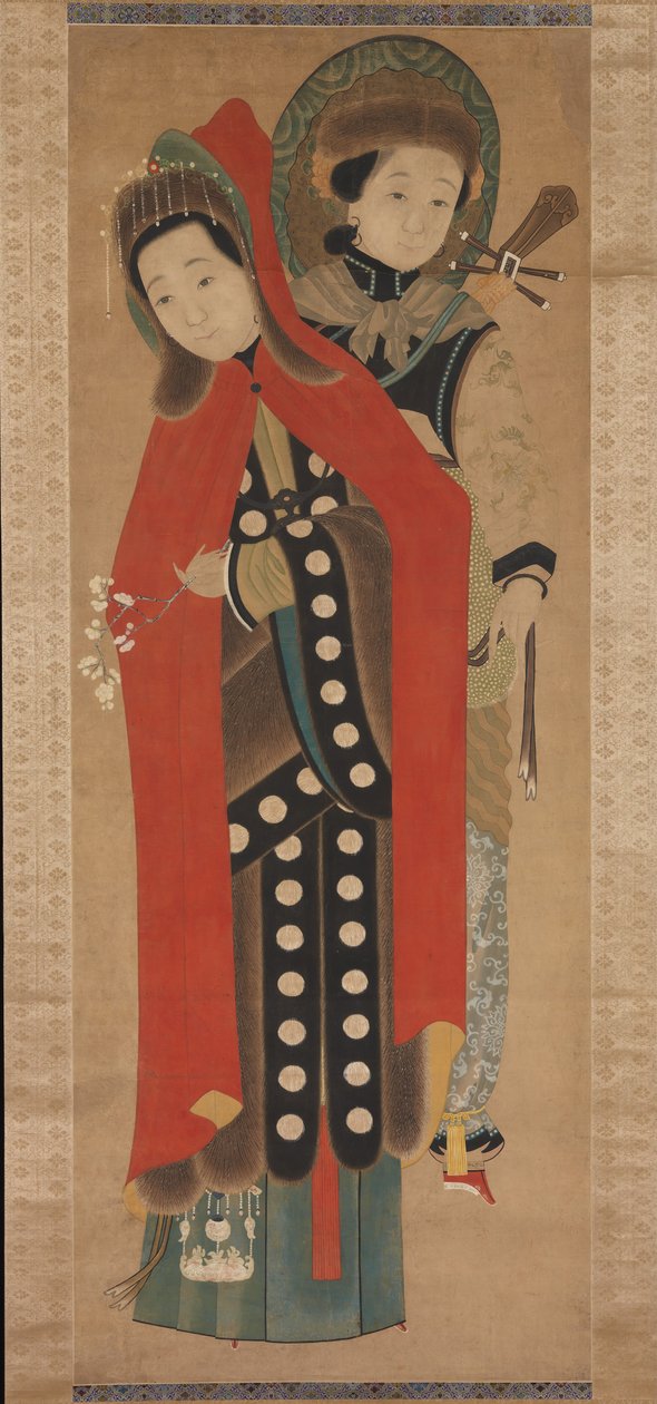 Dame et Servante, 19ème siècle - Unbekannt