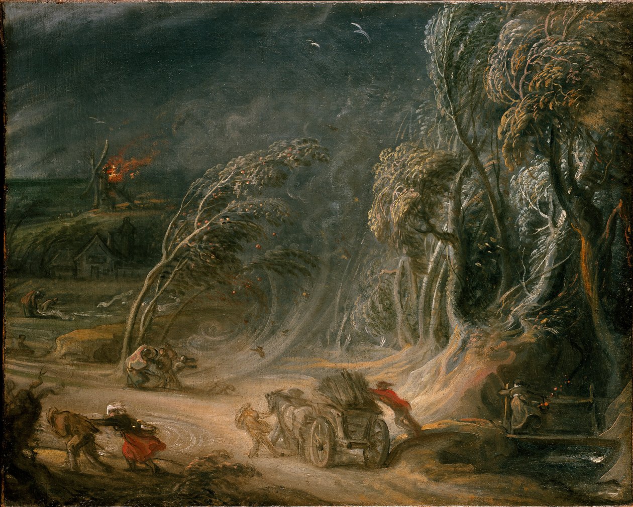 Paysage : une tempête, 18ème siècle - Unbekannt