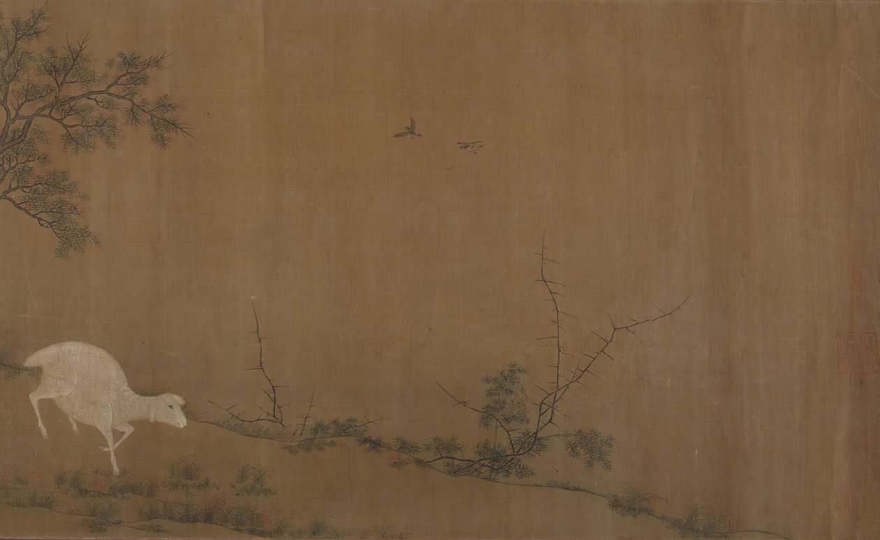 Paysage avec des chèvres - Unbekannt