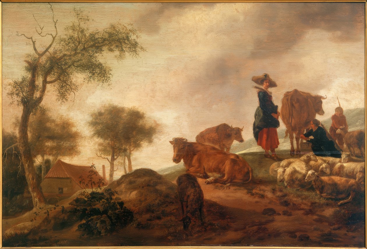 Paysage avec bergers - Unbekannt
