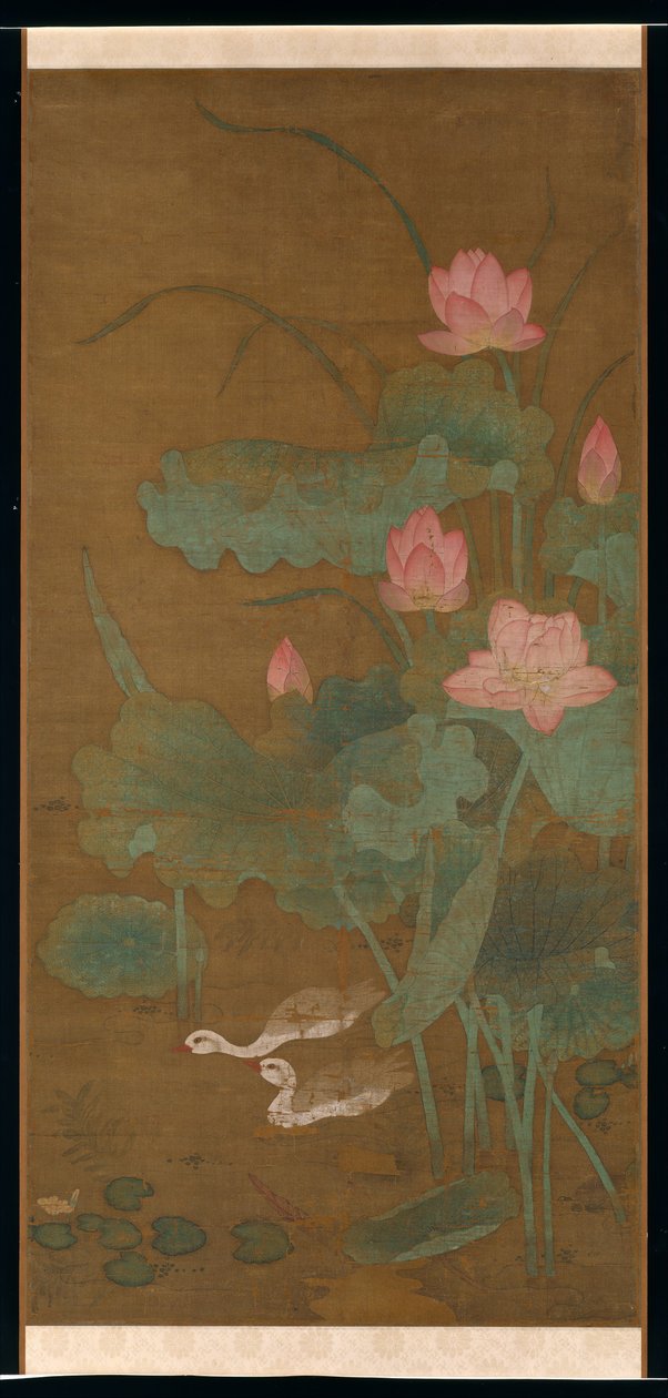 Lotus et oiseaux aquatiques - Unbekannt