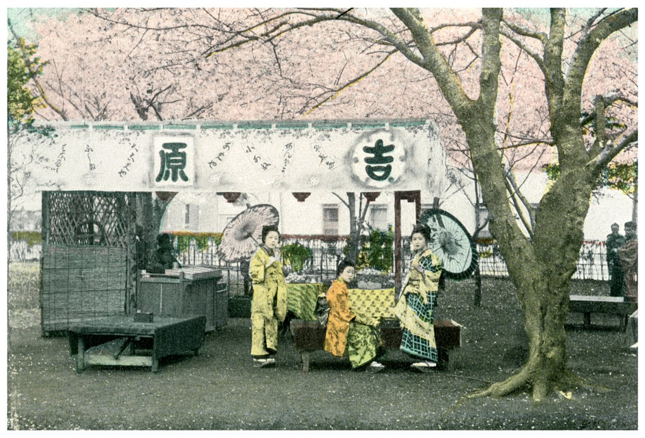 Stand de déjeuner dans un parc public, Japon, 1904 - Unbekannt