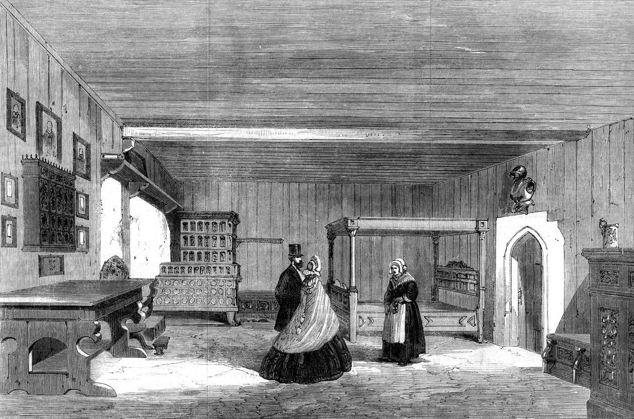 Chambre de Luther au château de Wartburg, Eisenach, Allemagne, 1862 - Unbekannt