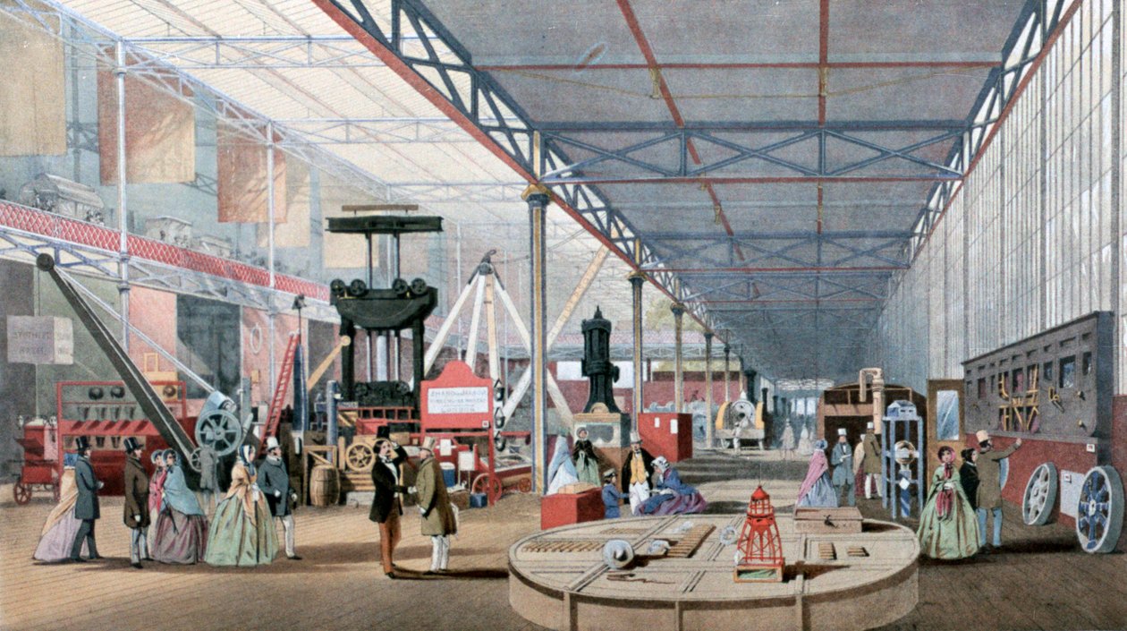 Hall des machines, Exposition du Crystal Palace, Londres, 1851 - Unbekannt