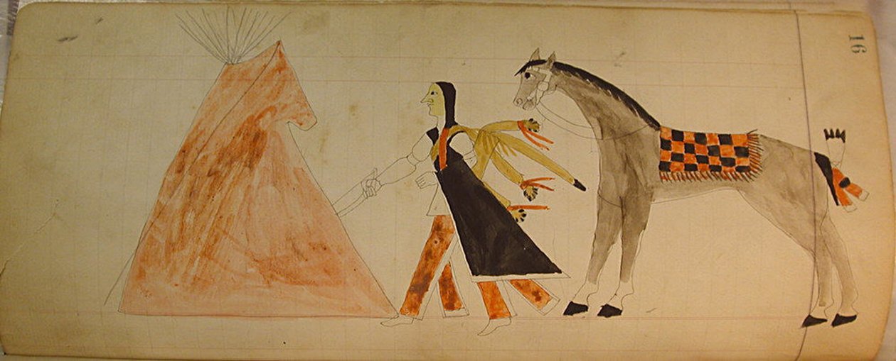 Maffet Ledger : Indien et cheval - Unbekannt