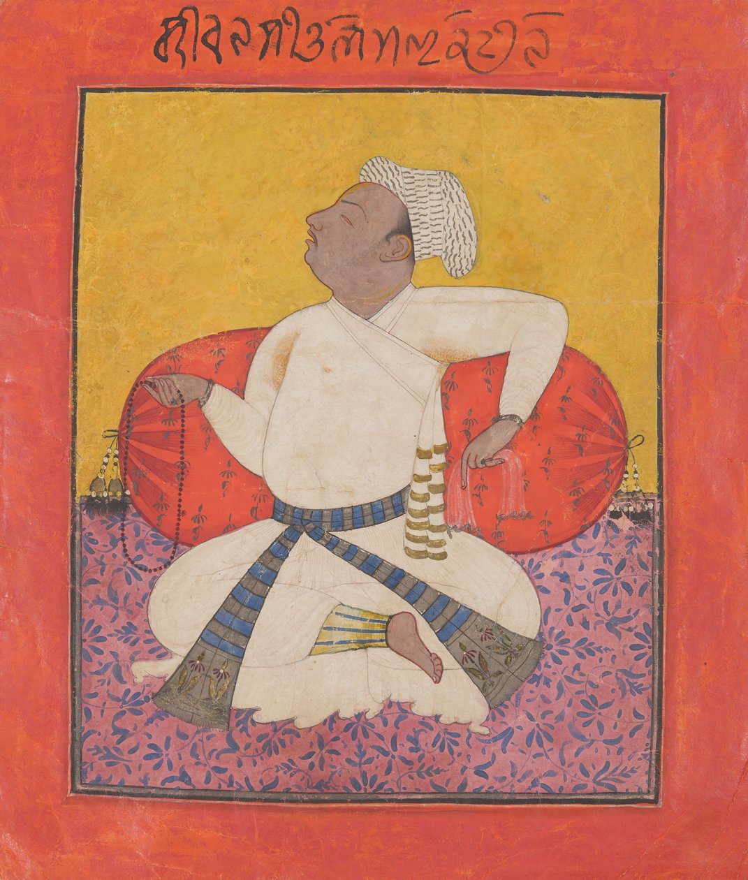 Maharaja Sital Dev en dévotion, vers 1690 - Unbekannt