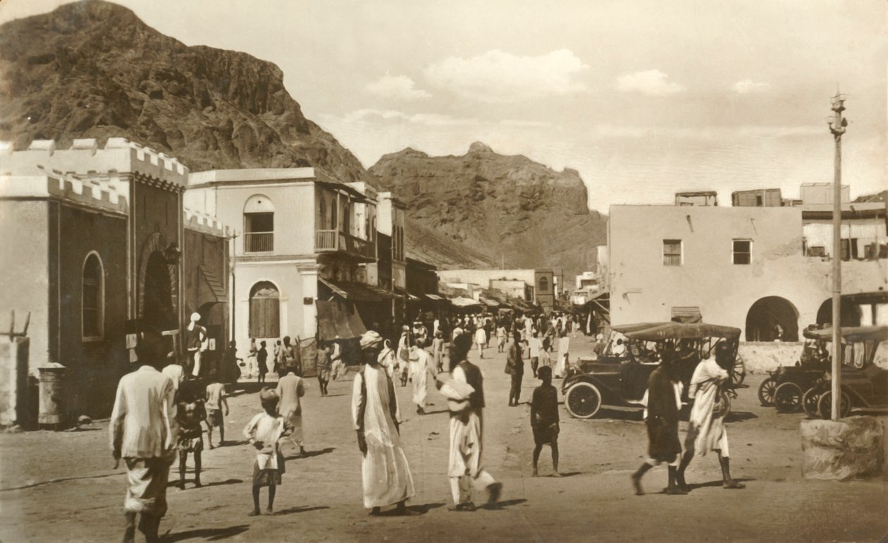 Rue Principale, Crater, Aden, vers 1918-1939 - Unbekannt