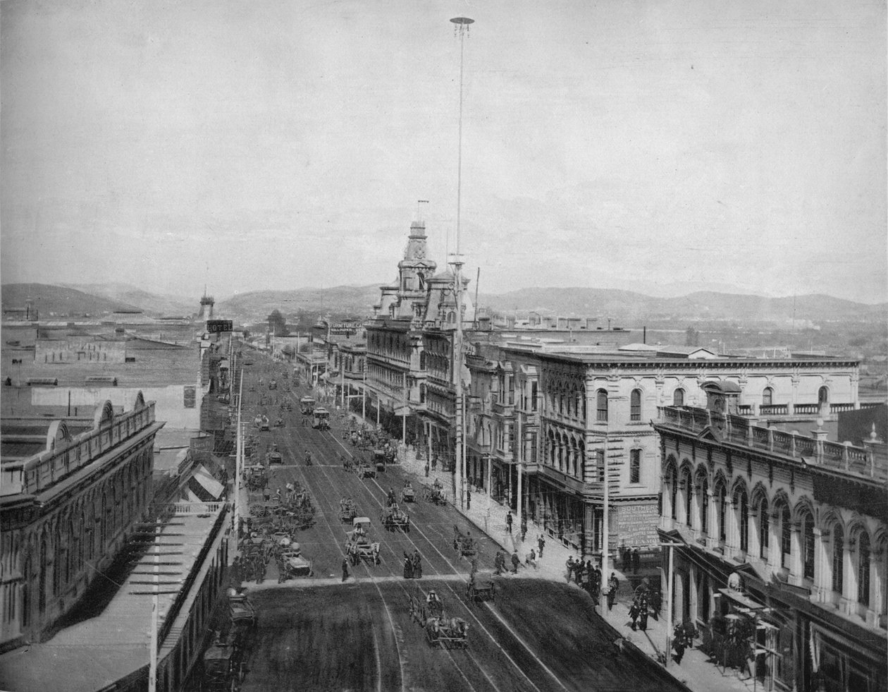 Main Street, Los Angeles, Californie, vers 1897 - Unbekannt
