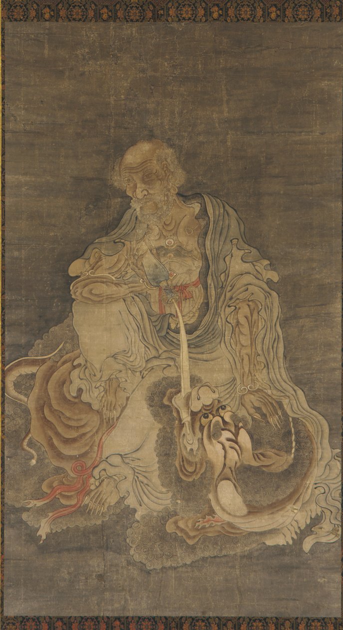 Manjushri assis sur un lion - Unbekannt