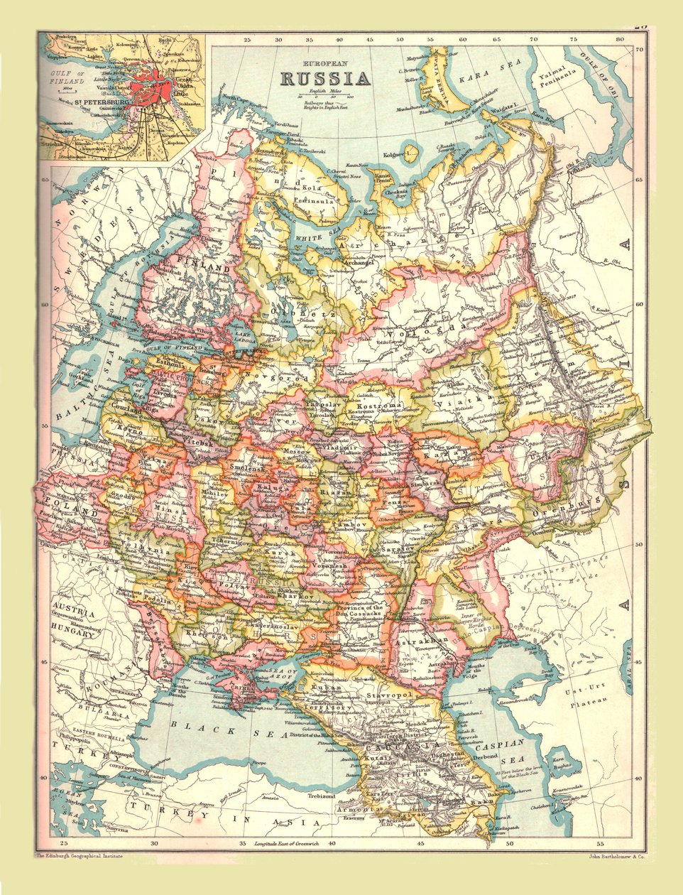 Carte de la Russie, 1902 - Unbekannt