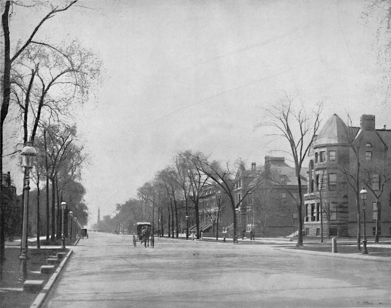 Avenue Michigan, Chicago, vue vers le sud, vers 1897 - Unbekannt