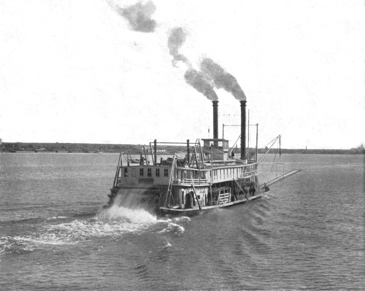 Bateau à aubes du Mississippi, USA, vers 1900 - Unbekannt