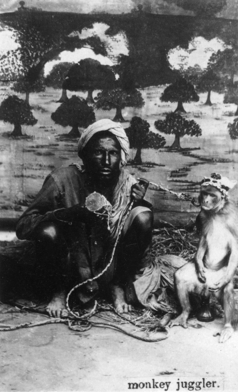 Jongleur de singes, Inde - Unbekannt