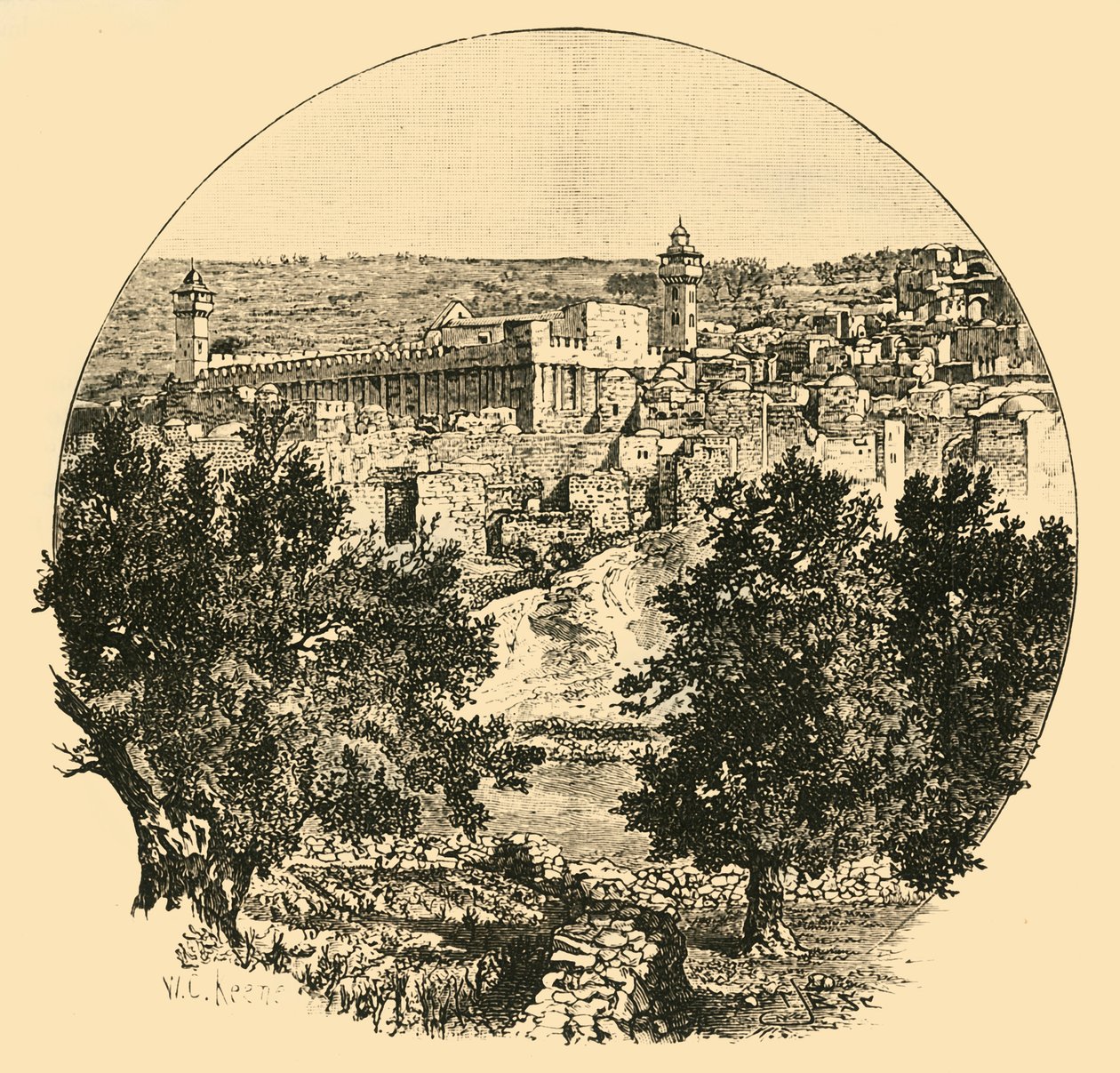 Mosquée à Hébron, 1890 - Unbekannt