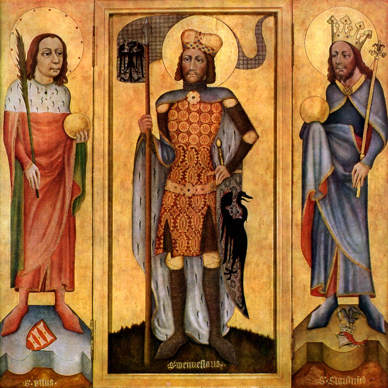 Retable de Mulhouse, ouvert, vers 1385 1955 - Unbekannt