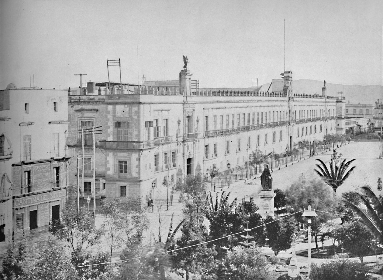 Palais national, Ville de Mexico, vers 1897 - Unbekannt