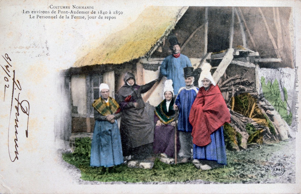 Costume traditionnel de Pont Audemer, Normandie, 1902 - Unbekannt