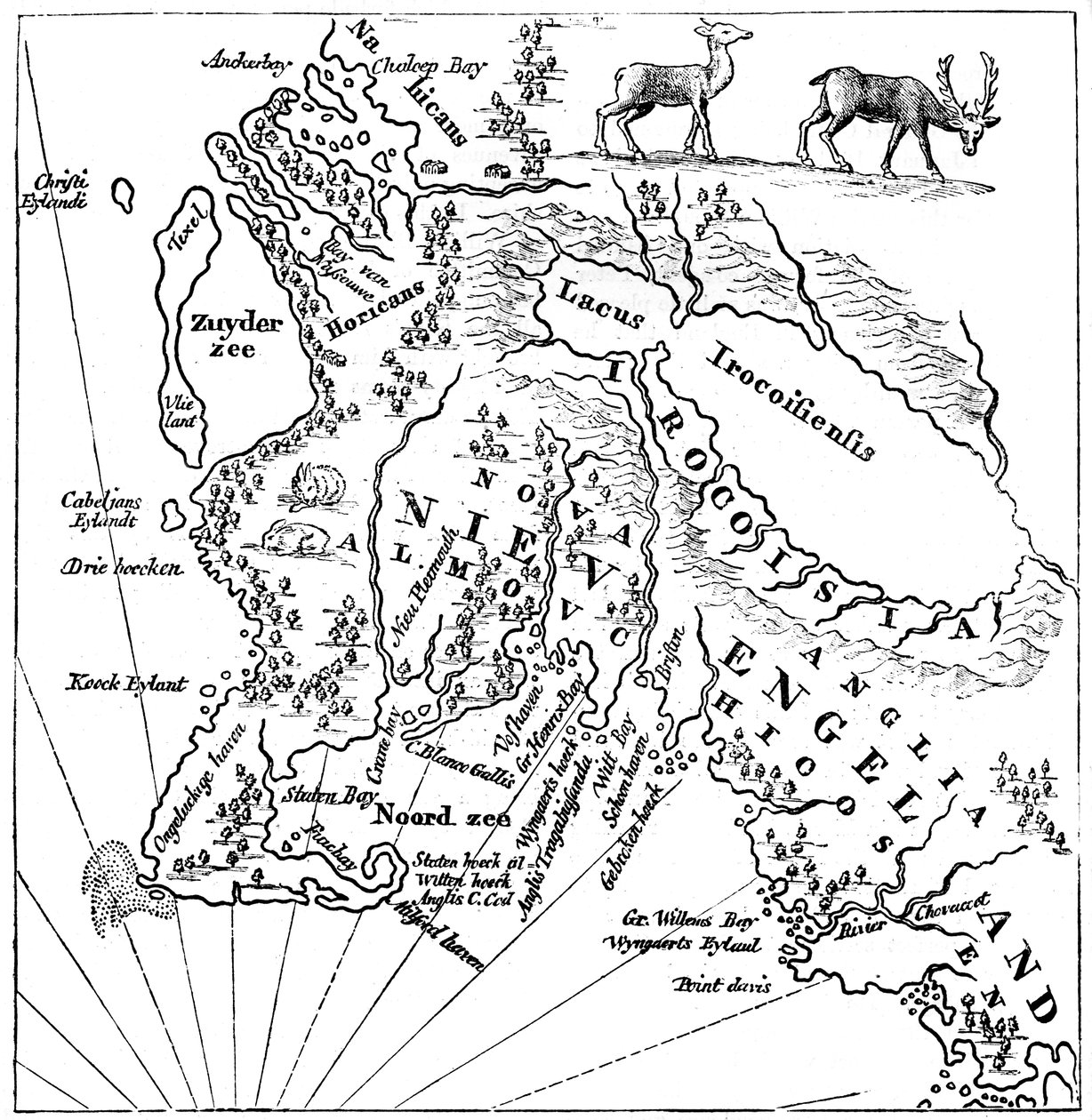 Nouvelle-Angleterre en 1660, vers 1880 - Unbekannt