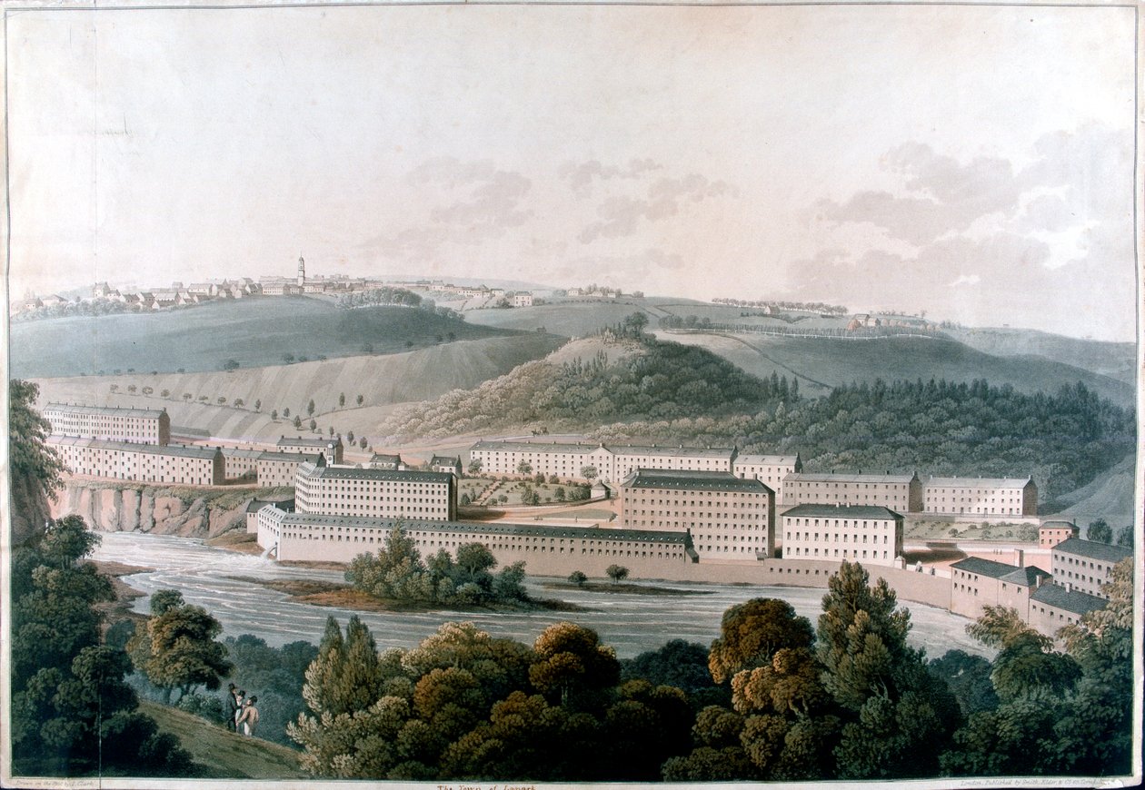 Moulins de New Lanark, Écosse, vers 1815 - Unbekannt