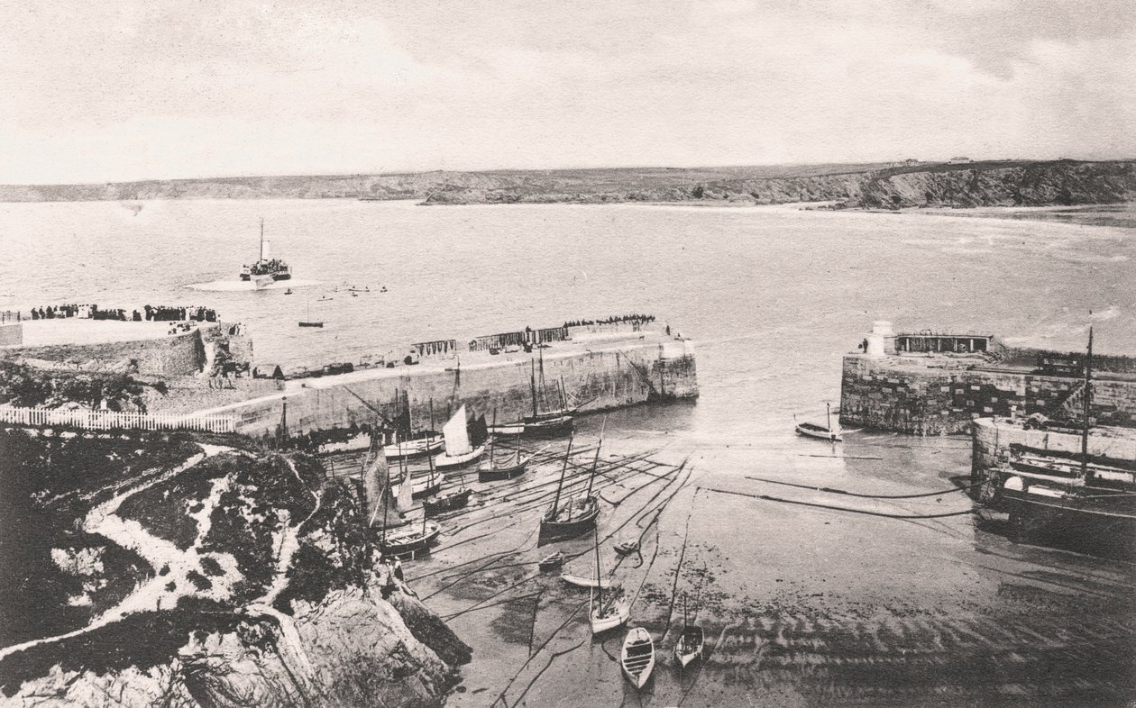 Port de Newquay, Newquay, Cornouailles, 1908 - Unbekannt