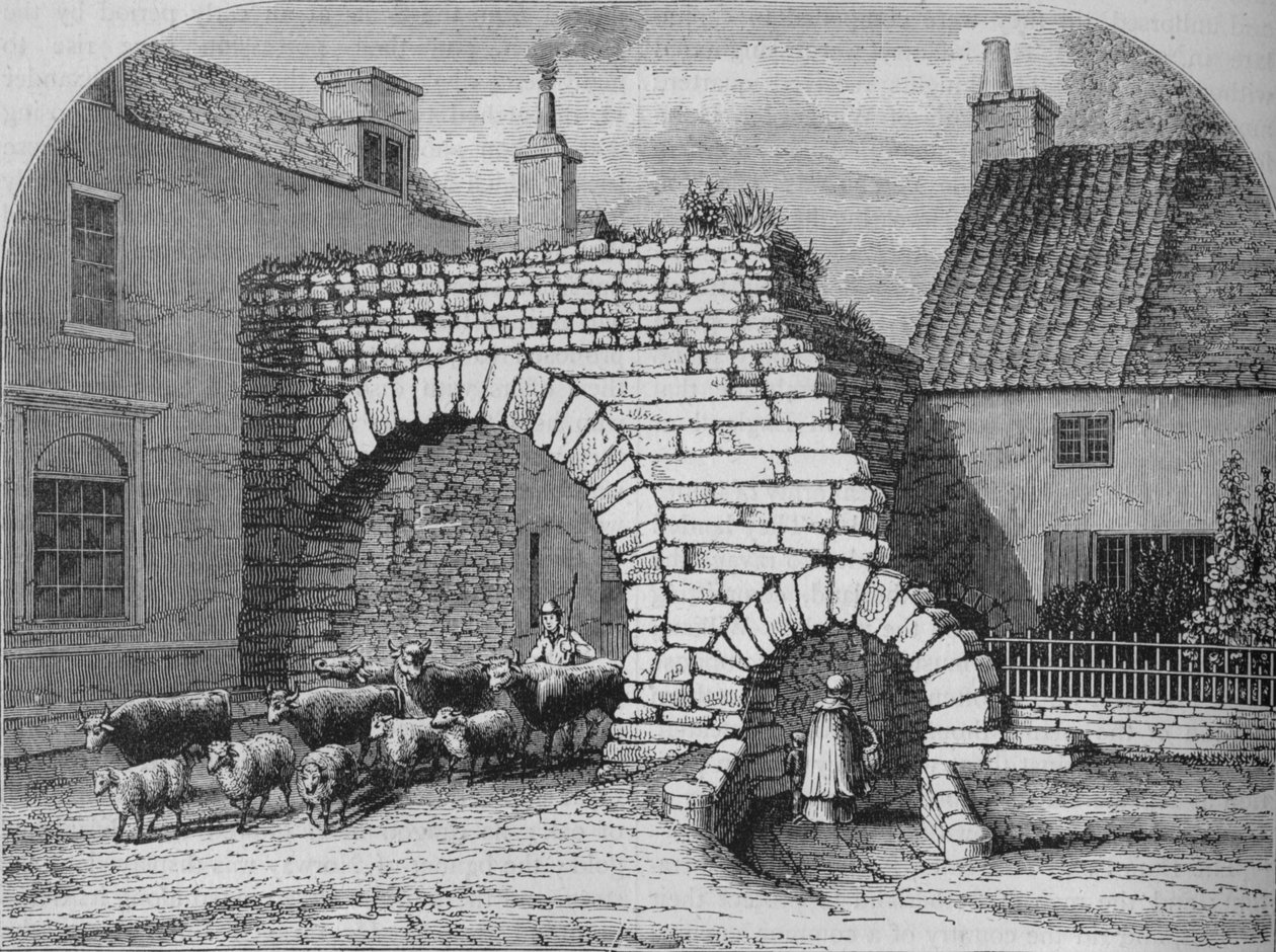 Ancienne porte à Lincoln, vers 1880 - Unbekannt