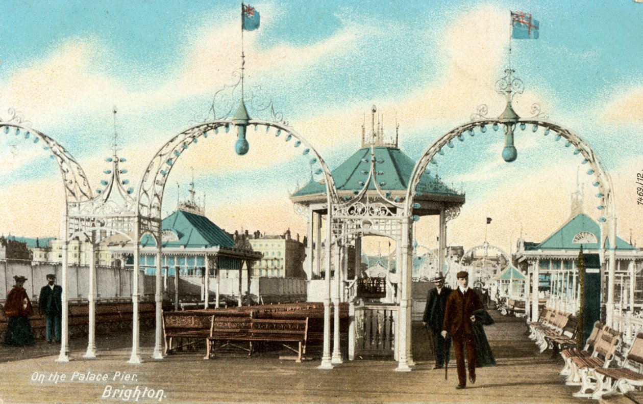 Sur le Palace Pier, Brighton, Sussex, vers 1900 - Unbekannt